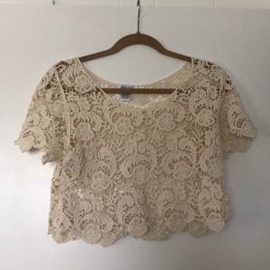 Lace crop top